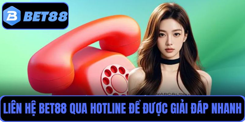 Liên hệ Bet88 qua Hotline để được giải đáp nhanh chóng mọi lúc