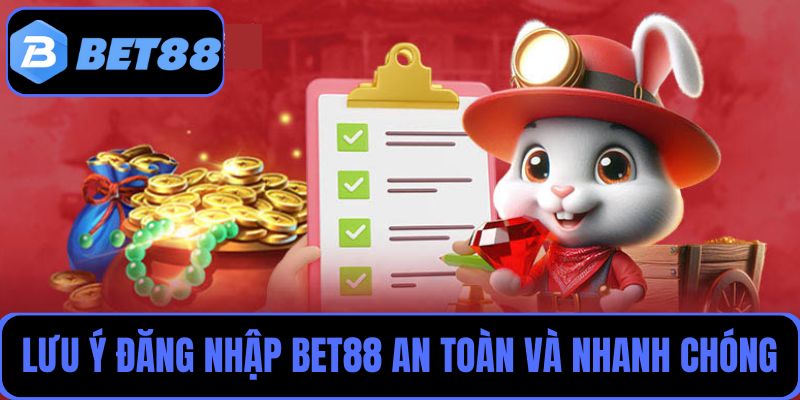 Lưu ý cần biết để đăng nhập Bet88 an toàn và nhanh chóng
