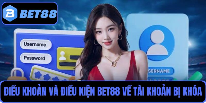 Một số trường hợp tài khoản bị khóa theo điều khoản và điều kiện Bet88